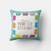 目的パーソナライズされた誕生日 クッション (裏面)