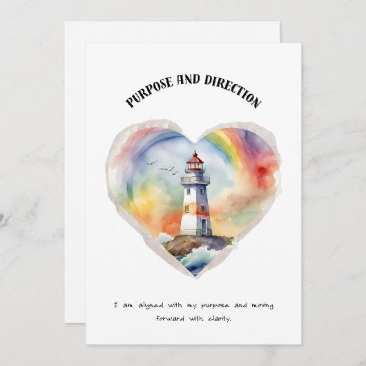 目的及び方向前向き確認カード シーズンカード (正面/裏面)