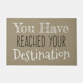 目的地に達した ドアマット
