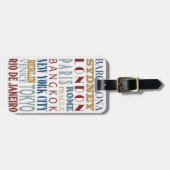 目的地の旅行の荷物タグ ラゲッジタグ (正面横)