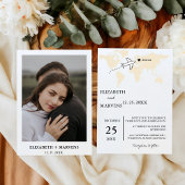 目的地の旅行テーマの結婚世界地図 招待状