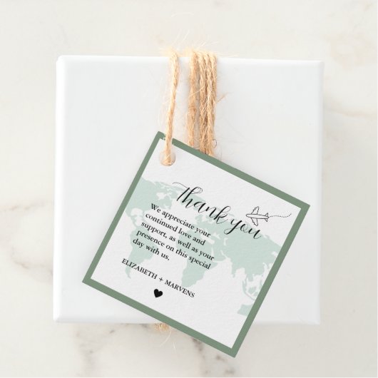 目的地の旅行テーマ結婚の歓迎の推測バッグ フェイバータグ (インサイチュ)