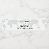 目的地の旅行テーマ結婚の ペットボトルラベル (シングルラベル)