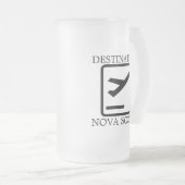 目的地の東海岸ノバスコシア島ビアマグ フロストグラスビールジョッキ (正面右)