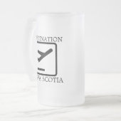 目的地の東海岸ノバスコシア島ビアマグ フロストグラスビールジョッキ (正面左)
