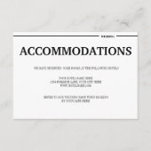 目的地の熱帯ビーチ結婚式情報 エンクロージャーカード (正面)