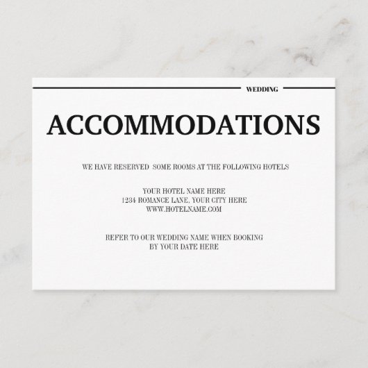 目的地の熱帯ビーチ結婚式情報 エンクロージャーカード (正面)