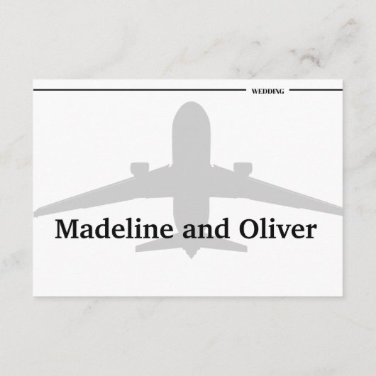 目的地の熱帯ビーチ結婚式情報 エンクロージャーカード (裏面)