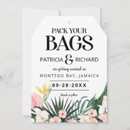 目的地の熱帯結婚式の日付を保存