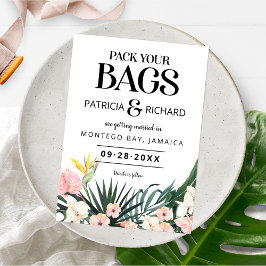 目的地の熱帯結婚式の日付を保存