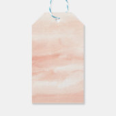 目的地の熱帯結婚式の日付を保存 ギフトタグ (裏面)