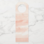 目的地の熱帯結婚式の日付を保存 ボトルネックタグ (裏面)