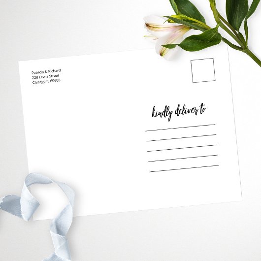 目的地の結婚式で我々を満たす日付を保存 ポストカード