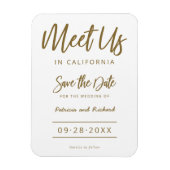 目的地の結婚式で我々を満たす日付を保存 マグネット (縦)