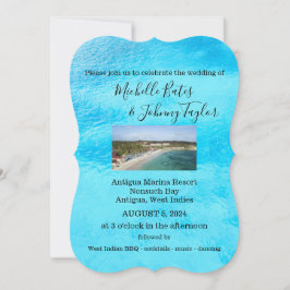 目的地の結婚式の招待状 – Antigua