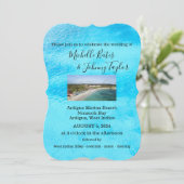 目的地の結婚式の招待状 – Antigua (スタンド正面)
