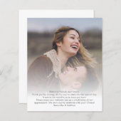 目的地の結婚式の旅程プログラムフォトカード (正面/裏面)