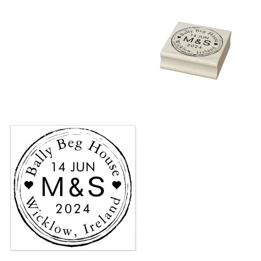 目的地の結婚式の旅行テーマビザ ラバースタンプ (押印)