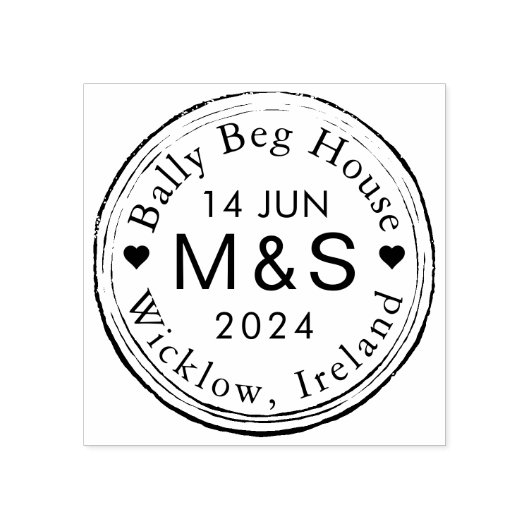 目的地の結婚式の旅行テーマビザ ラバースタンプ (インプリント)