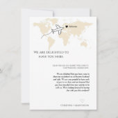 目的地の結婚式の歓迎と旅程の週末 招待状 (正面)