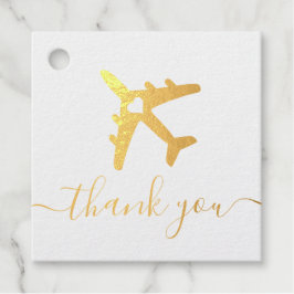 目的地の結婚式の飛行機の旅行ありがとう フェイバータグ