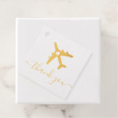 目的地の結婚式の飛行機の旅行ありがとう フェイバータグ (箱)