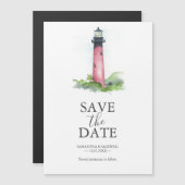 目的地の結婚式セーブザデートマグネット マグネット招待状 (正面/裏面)