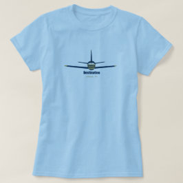 目的地アトランタジョージアGA飛行機空港 Tシャツ