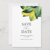 目的地イタリアンの結婚式のお知らせ セーブザデート (正面)