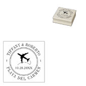 目的地イベントパスポートスタイル旅行テーマ ラバースタンプ (押印)