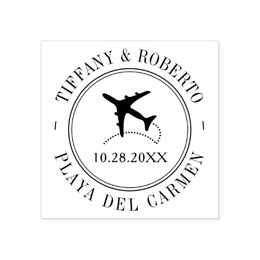 目的地イベントパスポートスタイル旅行テーマ ラバースタンプ (インプリント)