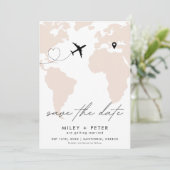 目的地ウェディングの世界地図の写真 セーブザデート (スタンド正面)