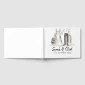 目的地ウェディングスーツケースのゲストブック ゲストブック (全面)