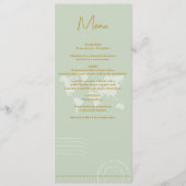 目的地ウェディングワールドパスポートセイージグリーン金ゴールド メニュー (正面)