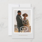 目的地ウェディング旅行テーマ写真ありがとう サンキューカード (正面)