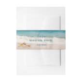 目的地カウアイビーチスターフィッシュトラベ結婚ルズ 招待状ベリーバンド (正面例)