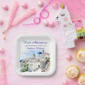 目的地ギリシャ島の退職パーティー ペーパープレート (パーティー)