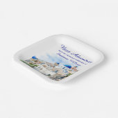 目的地ギリシャ島の退職パーティー ペーパープレート (傾斜あり)