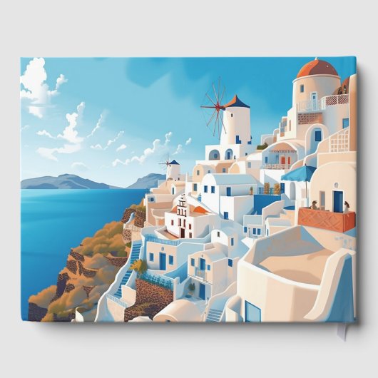 目的地ギリシャ結婚サントリーニ ゲストブック (裏面)