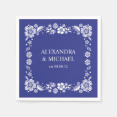 目的地ギリシャ結婚サントリーニ スタンダードカクテルナプキン (正面)