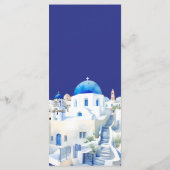 目的地ギリシャ結婚サントリーニ メニュー (裏面)