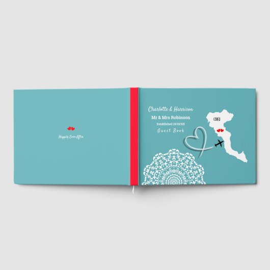 目的地コルフギリシャ結婚島 ゲストブック (全面)