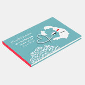 目的地サントリーニ結婚ギリシャ ゲストブック (コーナー)