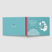 目的地サントリーニ結婚ギリシャ ゲストブック (全面)