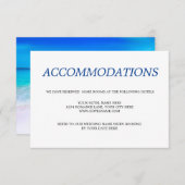 目的地トロピカルビーチ結婚式宿泊施設 エンクロージャーカード (正面/裏面)