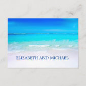 目的地トロピカルビーチ結婚式宿泊施設 エンクロージャーカード (裏面)