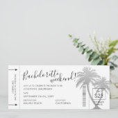 目的地バチェロレッテビーチ旅行搭乗券 招待状 (スタンド正面)