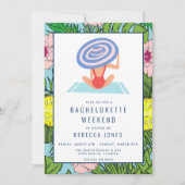 目的地バチェロレッテビーチ週末旅行 招待状 (正面)