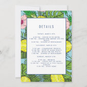 目的地バチェロレッテビーチ週末旅行 招待状 (裏面)