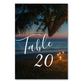 目的地パラダイスウェディングレセプション テーブルナンバー